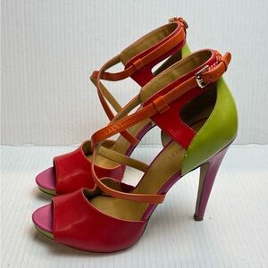 Nine west Women’s Multicolor Strappy High Heel Sandals size 9